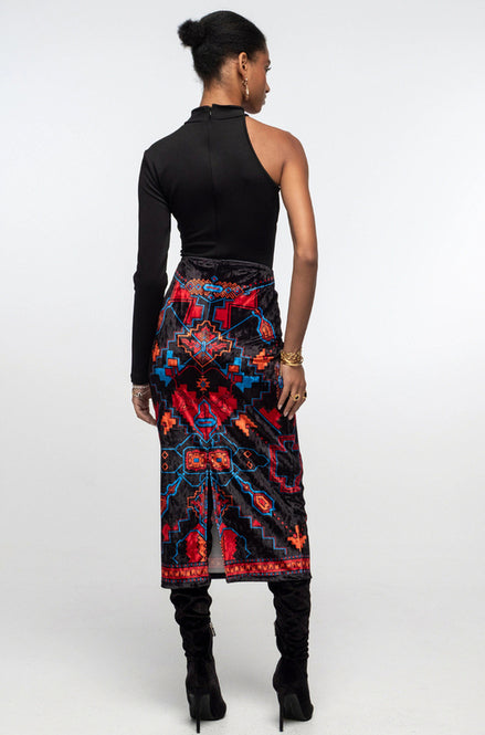 CHRONICLE MIDI SKIRT