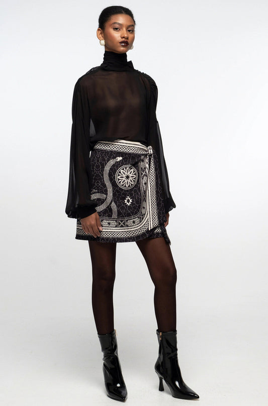 PHILOSOPHY WRAP SKIRT
