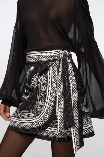 PHILOSOPHY WRAP SKIRT