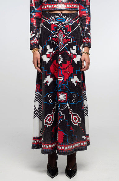 LEGACY LONG SEQUIN SKIRT