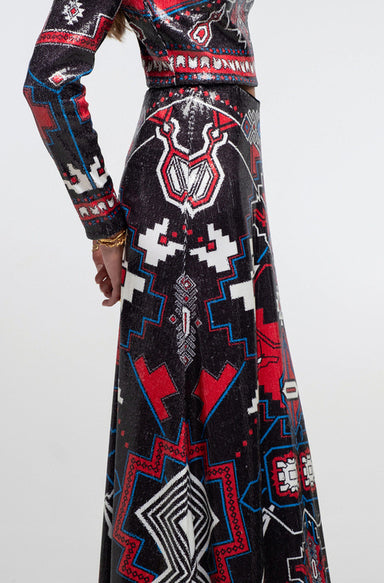 LEGACY LONG SEQUIN SKIRT