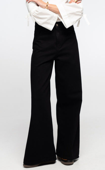 KARMIC DENIM WIDE LEG PANTS