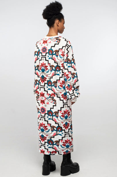 ROMANCER SWEATER DRESS ECRU