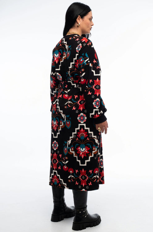 ROMANCER SWEATER DRESS BLACK