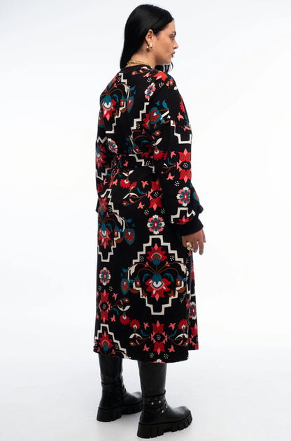 ROMANCER SWEATER DRESS BLACK