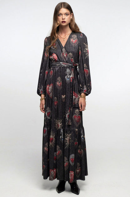 ELISIUM LONG WRAP DRESS