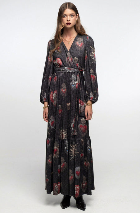 ELISIUM LONG WRAP DRESS