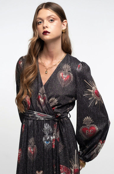 ELISIUM LONG WRAP DRESS