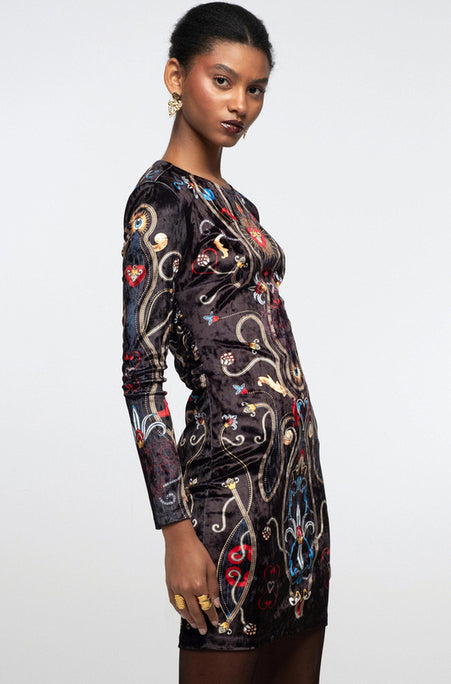 DUSK BODYCON MINI DRESS