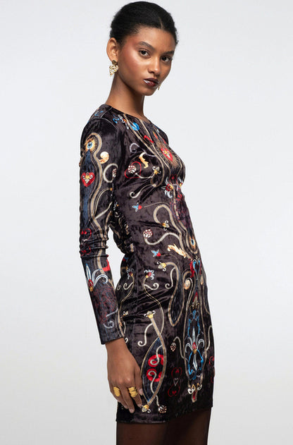 DUSK BODYCON MINI DRESS