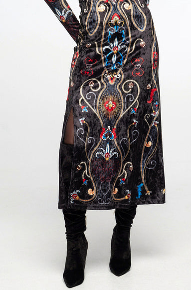 DUSK LONG SLIT DRESS