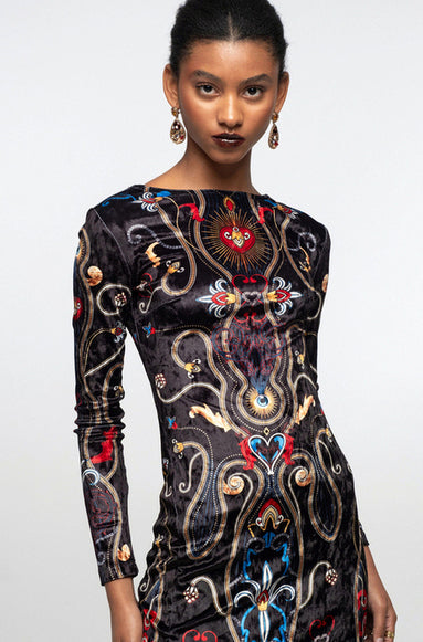 DUSK LONG SLIT DRESS