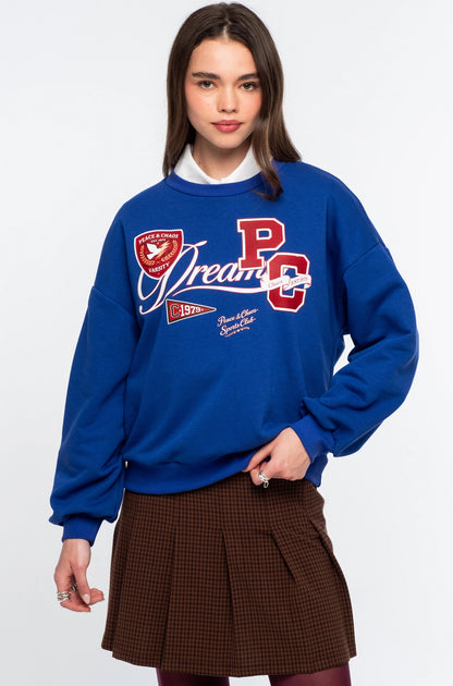 VARSITY SWEATER BLUE