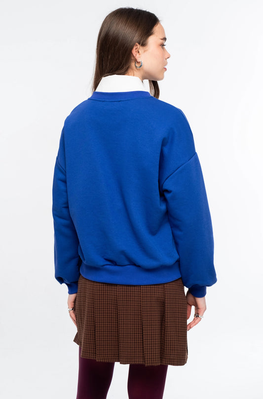 VARSITY SWEATER BLUE