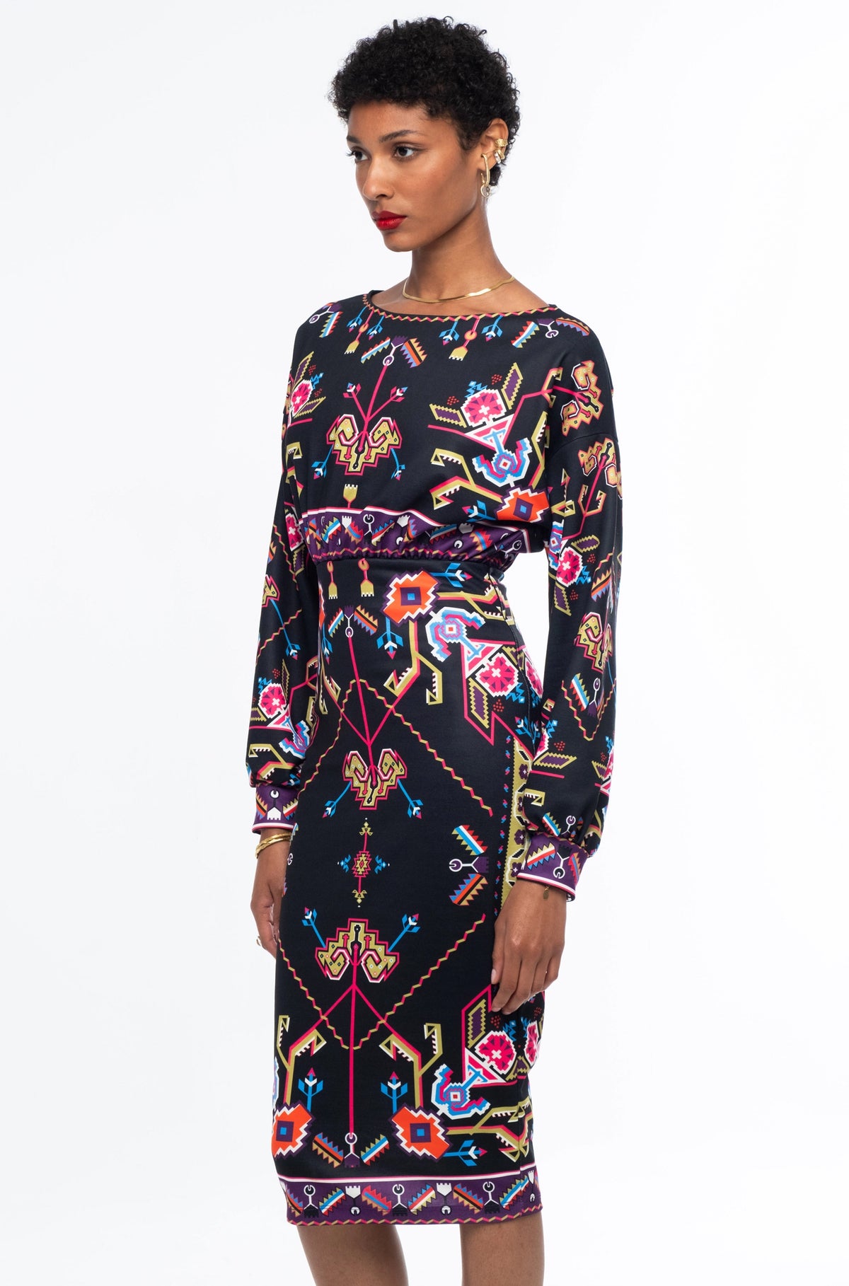 EMBLEM MIDI DRESS