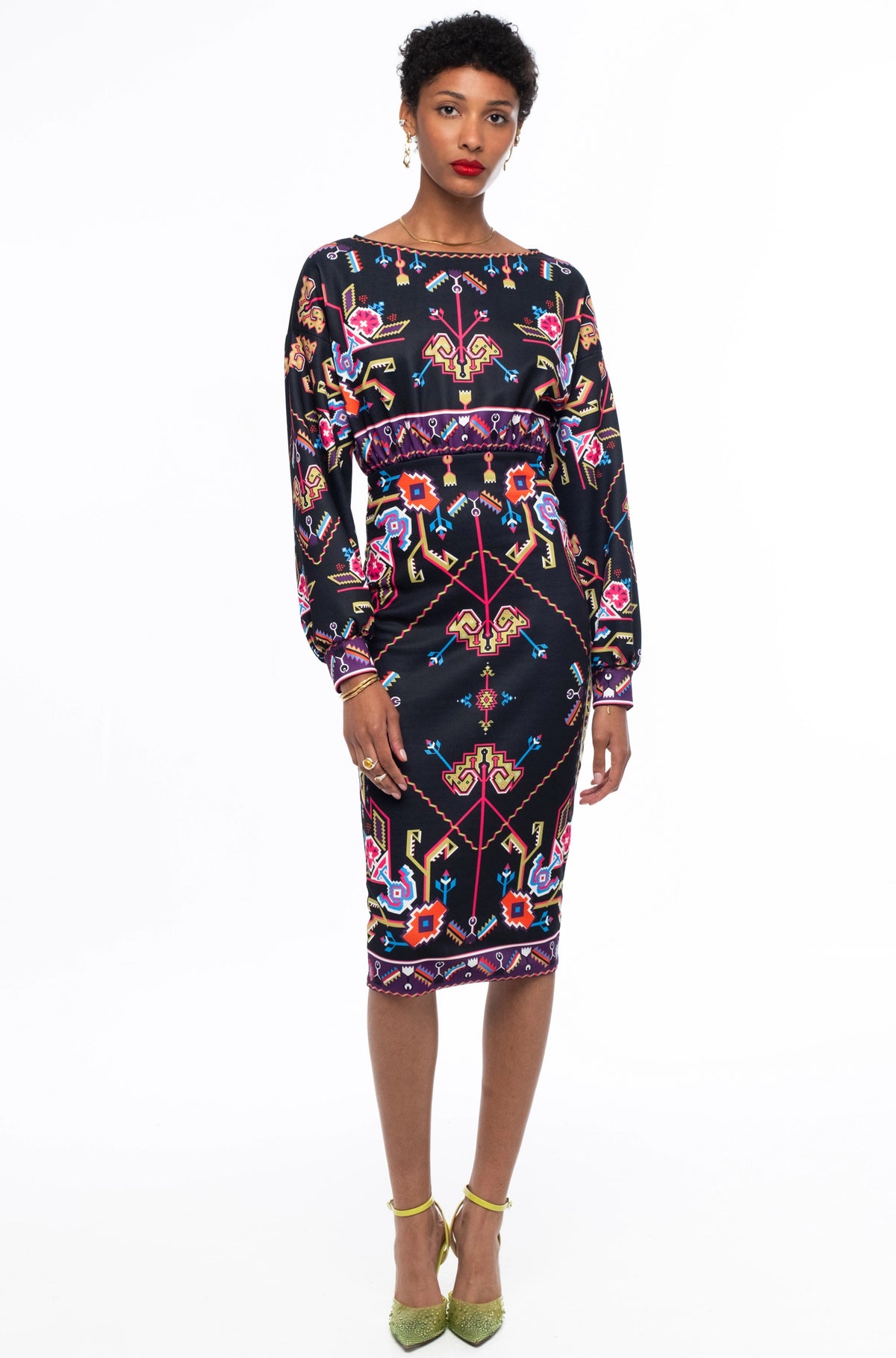 EMBLEM MIDI DRESS