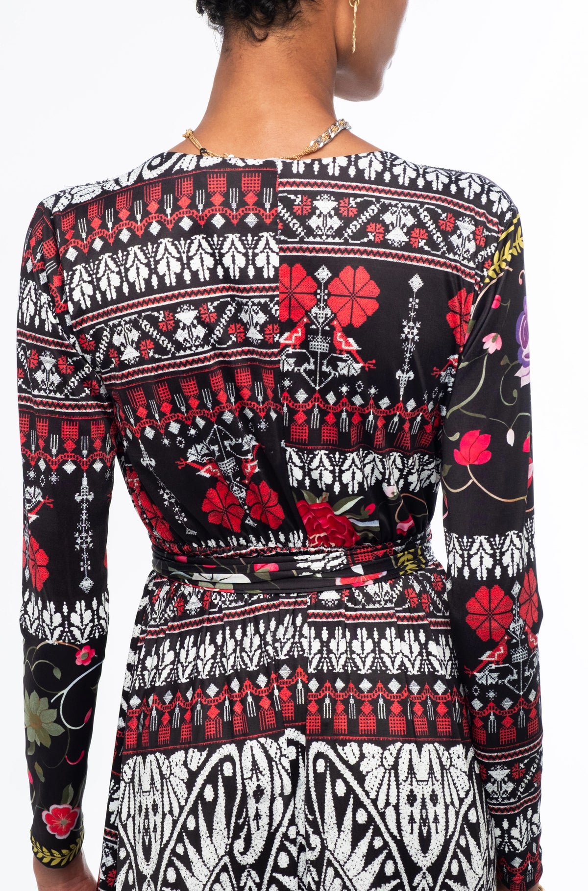FLORA WRAP LONG DRESS