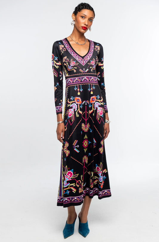  EMBLEM LONG DRESS - Vesta Donna 