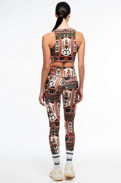 MYSTIC BLOOM SPORTS LEGGINGS