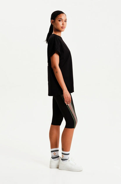 SERENITY LOOSE-ART T-SHIRT BLACK - Cotton