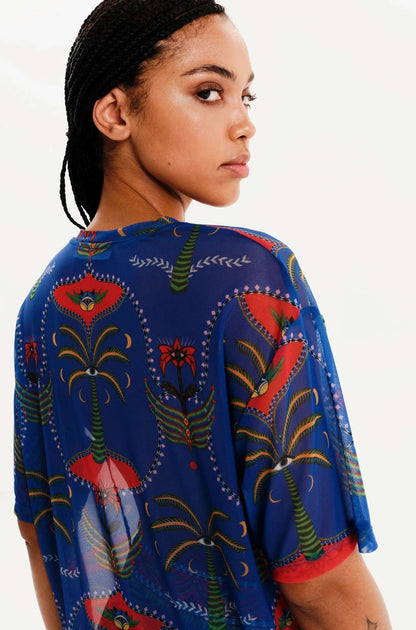 ALIGNMENT LOOSE-ART T-SHIRT - Mesh