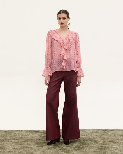 JOANNA RUFFLE BLOUSE
