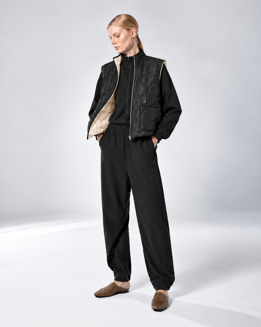 GINER JACKET BLACK ECRU