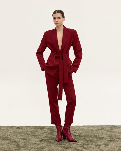 BINI BLAZER CHERRY
