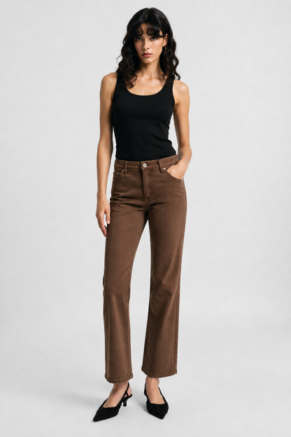 COCOA STRAIGHT DENIM PANTS