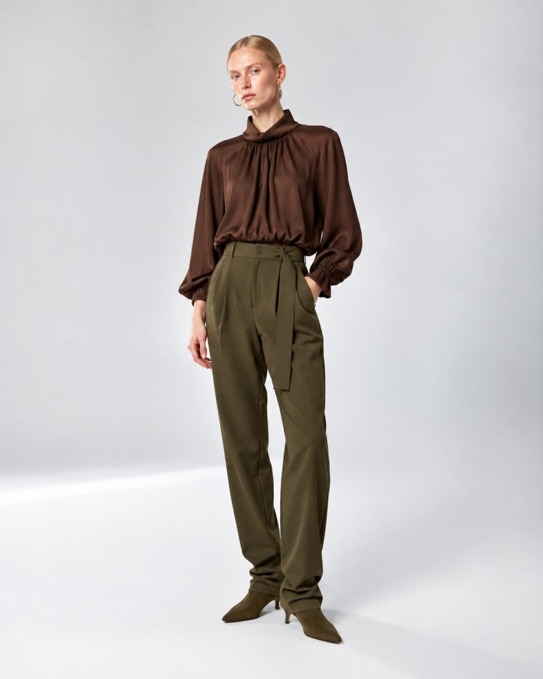 JUNES TOP BROWN