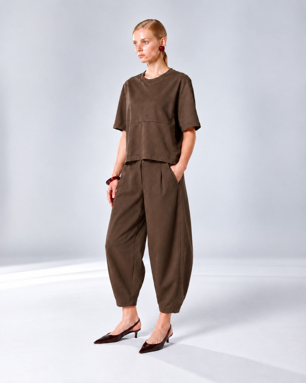 TAYCAN PANTS BROWN
