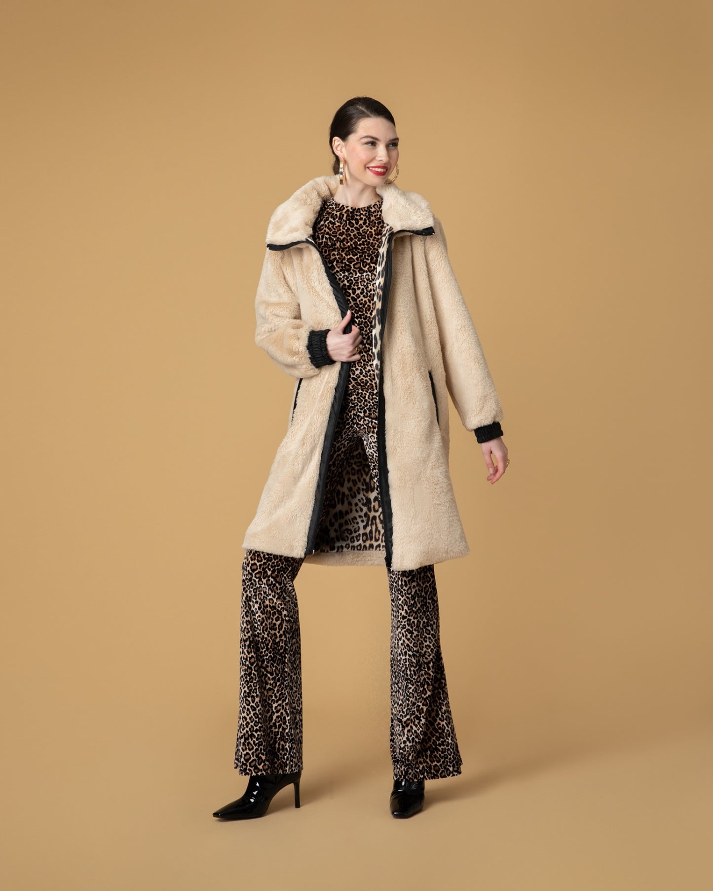 SHUBA LONG ECO FUR COAT