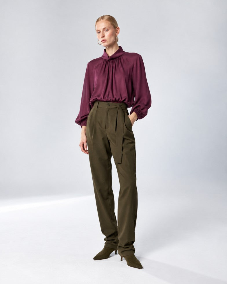 JUNES TOP BURGUNDY