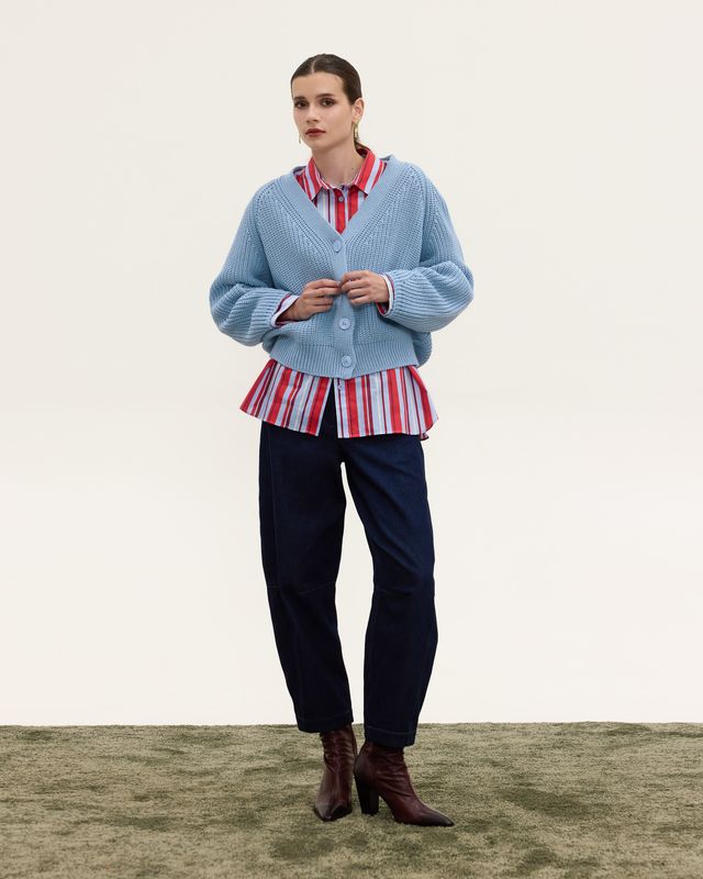 BARREL DENIM PANTS