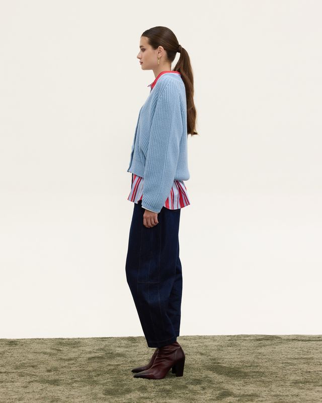 BARREL DENIM PANTS