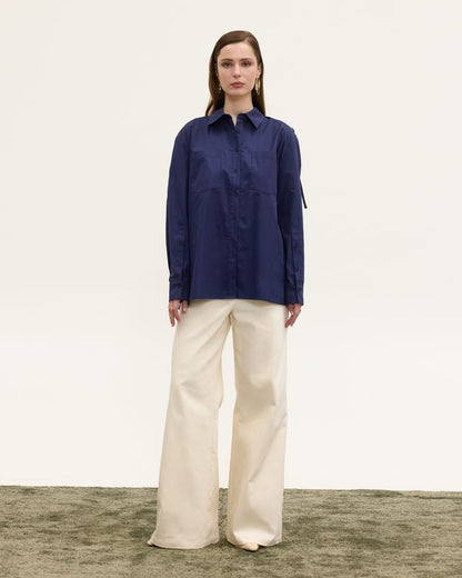DALIA UTILITY SHIRT BLUE