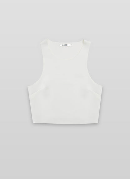 TANK CROPPED TOP WHITE