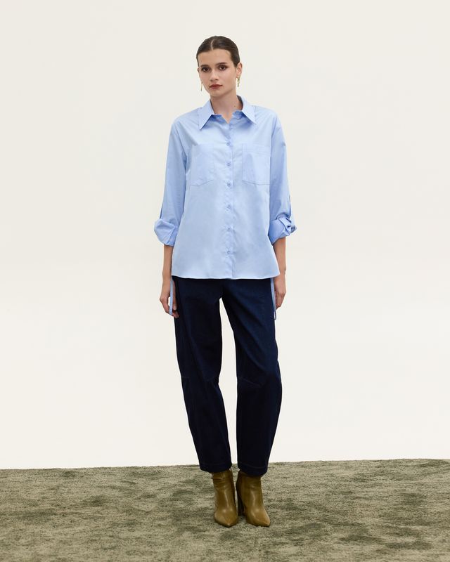 LIVIA RELAXED SHIRT CIEL