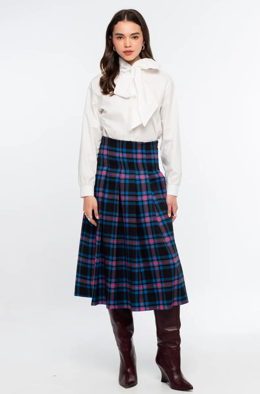 PREPPY MIDI SKIRT