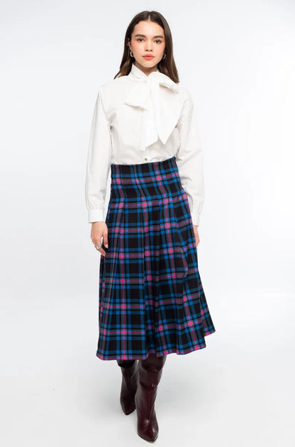 PREPPY MIDI SKIRT