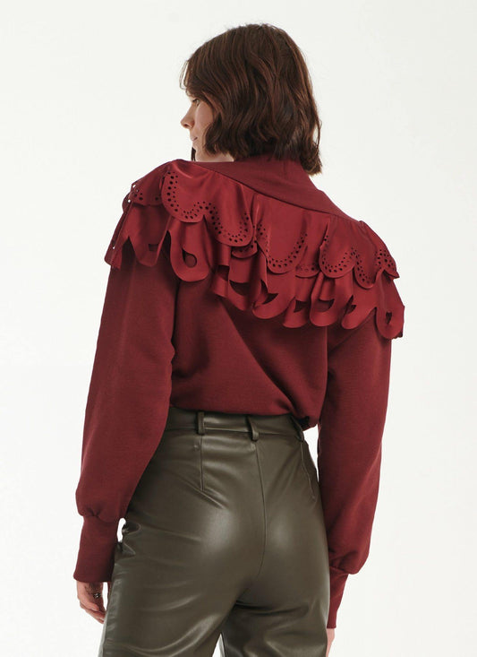 Cutcuutur RUFFLED Sweatshirt - Vesta Donna