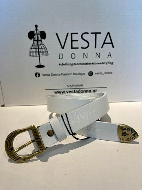 Diluv STELLA WHITE BELT - Vesta Donna 