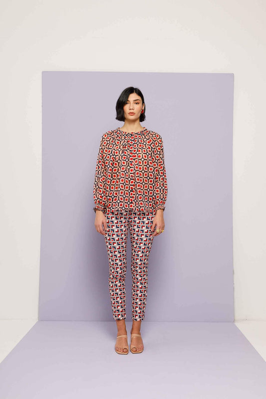 Nema ΠΑΝΤΕΛΟΝΙ PENCIL PRINTED - Vesta Donna