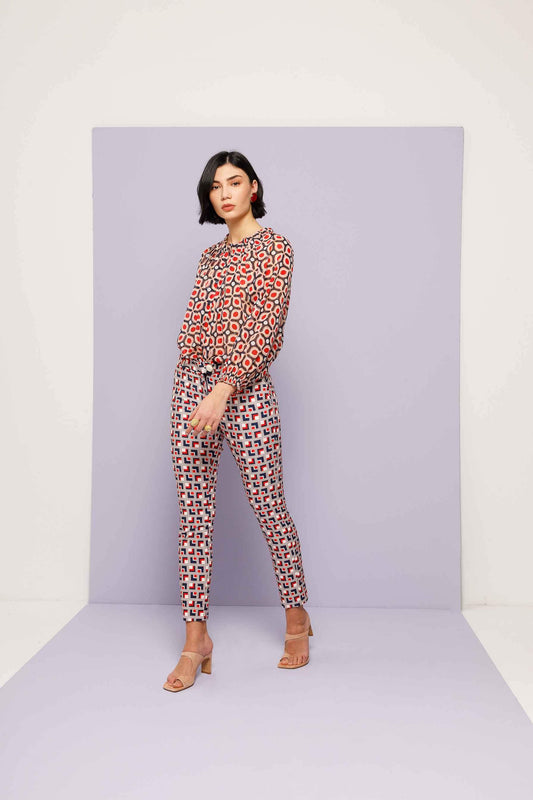 Nema ΠΑΝΤΕΛΟΝΙ PENCIL PRINTED - Vesta Donna