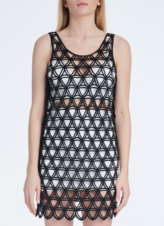 Cutcuutur MIRELLA BLACK LONG TOP(DRESS) - Vesta Donna