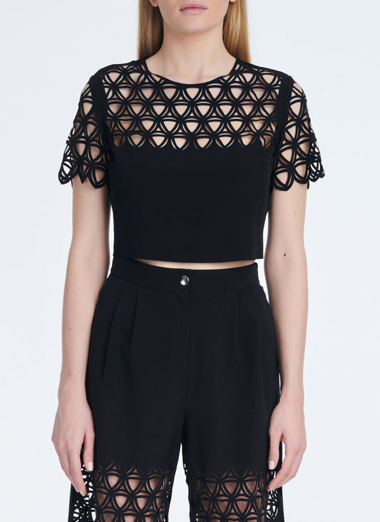 Cutcuutur FRANCA BLACK TOP - Vesta Donna