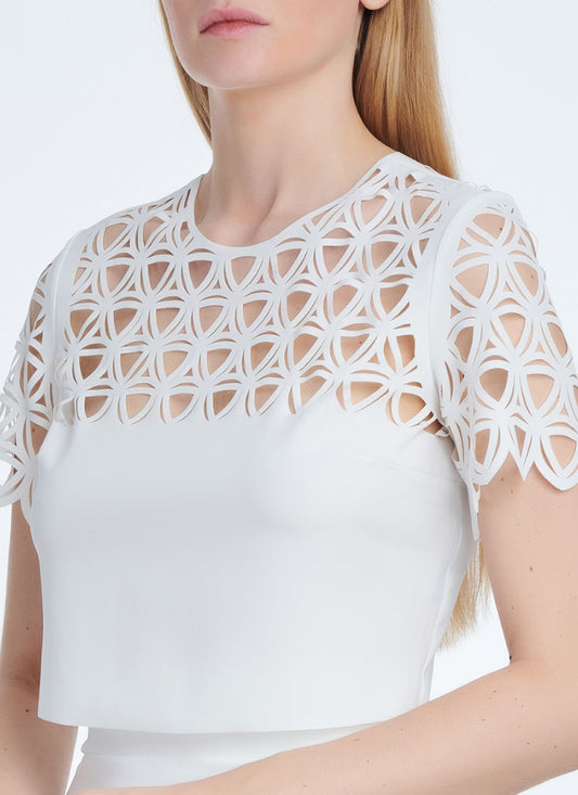 Cutcuutur FRANCA WHITE TOP - Vesta Donna